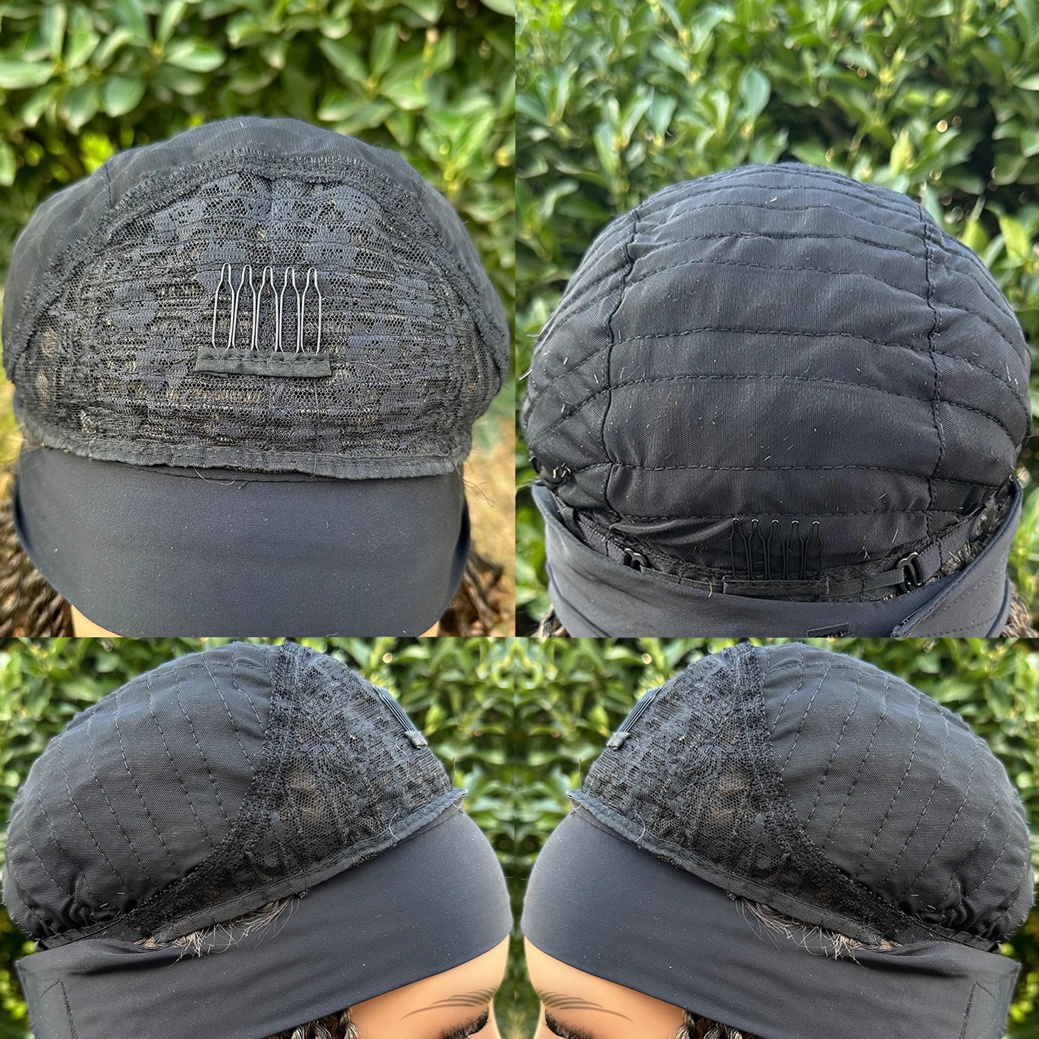 Pelucas de diadema trenzadas de giro corto de 12 pulgadas, peluca trenzada sintética para mujeres negras, extensión de pelucas de cabello trenzado de ganchillo
