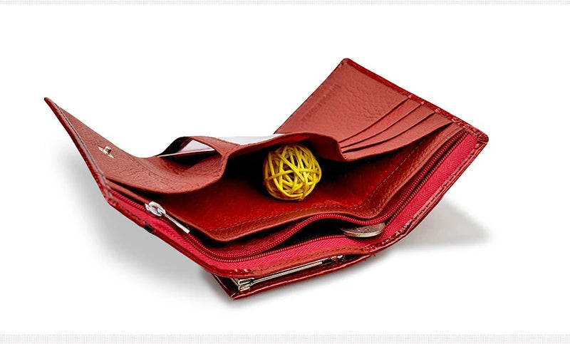 Luxury Women's Patent Leather Wallet Euro-American Style Coin Purse Designer Cowhide Crocodile Pattern Compact High Quality