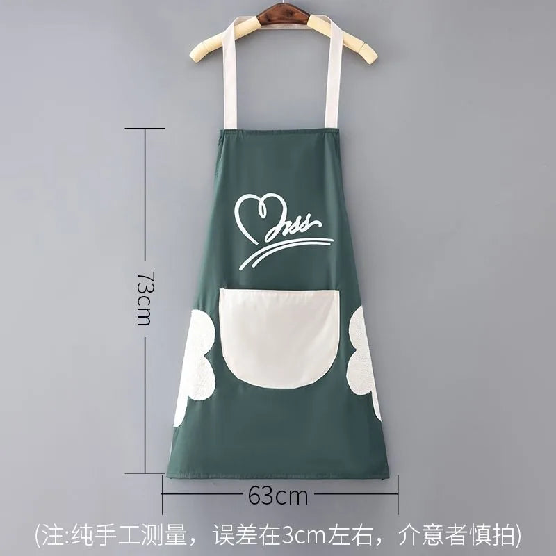 Cute Kitchen Aprons for Woman Men Chef Work Apron for Grill Restaurant Bar Shop Cafes Beauty Nails Studios Uniform