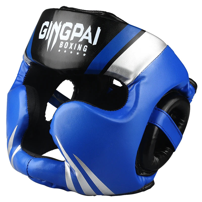 Protección de cabeza para boxeo Equipo de fitness para adultos Casco cerrado aprobado para deportes completo Hombres Mujeres Cascos Sanda Protector de cabeza para niños