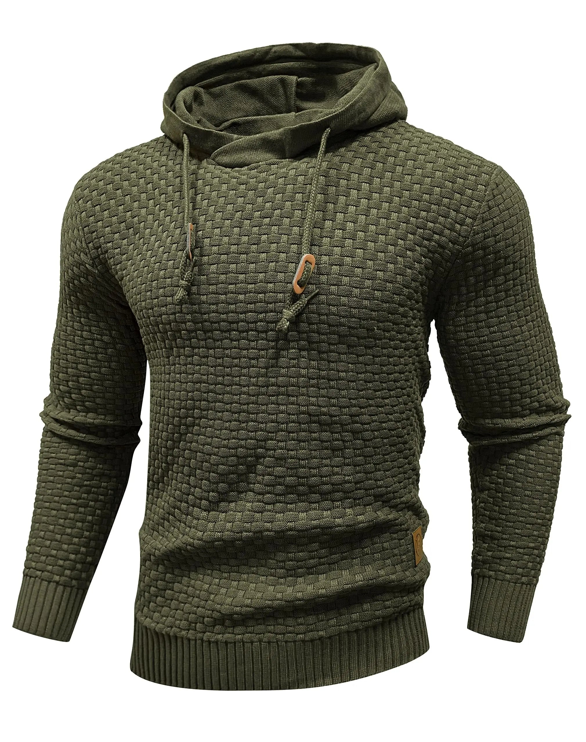Men's Sweatshirt Spring New Oversize Long Sleeve Solid Knitted Hoodie Pullover Hoodies Comfortable Sweater Us Size