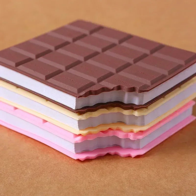 Chocolate Memo Pad Portable 80 Sheets Bitten Bistuits Note Book Paper Notepad Office School
