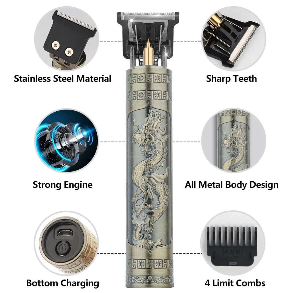 Mini Hair Trimmer Machine Wireless Electric Hair Clipper Beard Shaver Men Hair Cutting Machine Barber For Men Haircut Style