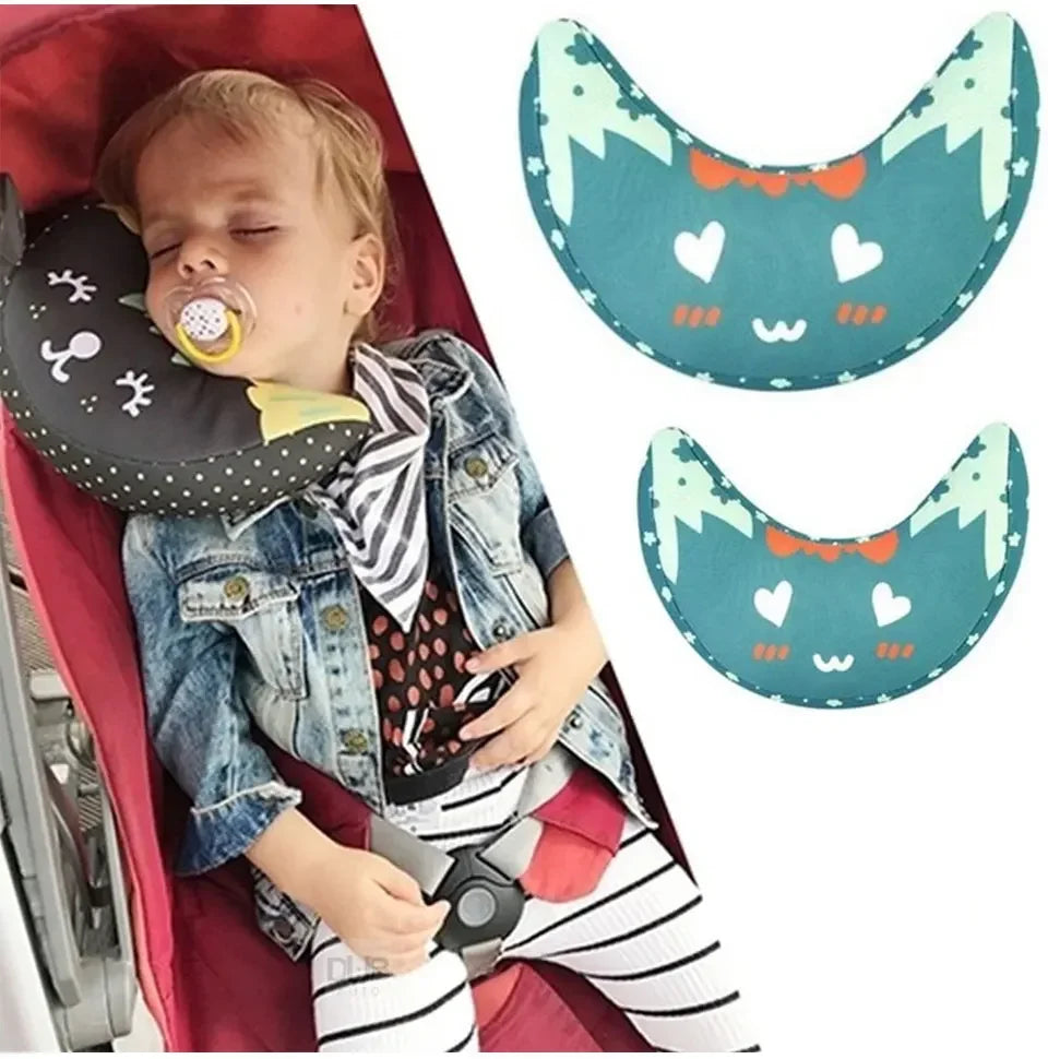 Almohada de seguridad para el cuello para niños, protector de hombros para el cinturón de seguridad del coche, cojín para el cuello del niño, protección para la cabeza del niño, almohada para dormir en el coche