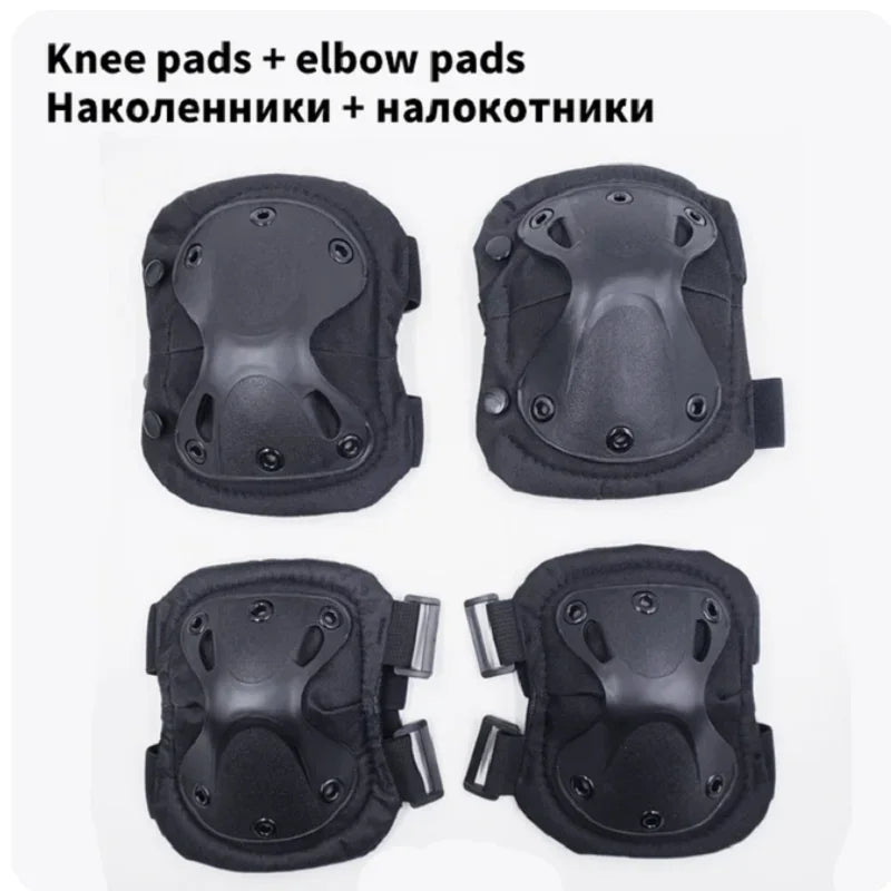 Tactical Knee Pad Elbow CS Military Protector Army Airsoft Outdoor Sport Hunting Kneepad Safety Gear Knee Protective Pads