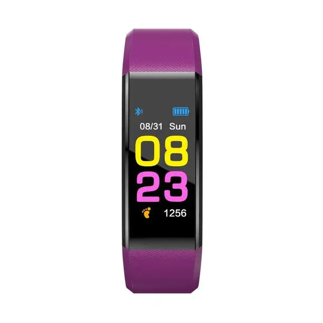 Smart Sports Bracelet Men And Women Pedometer Heart Rate Blood Pressure Fitness Tracker Smartwatch Bluetooth for iOS Android+BOX