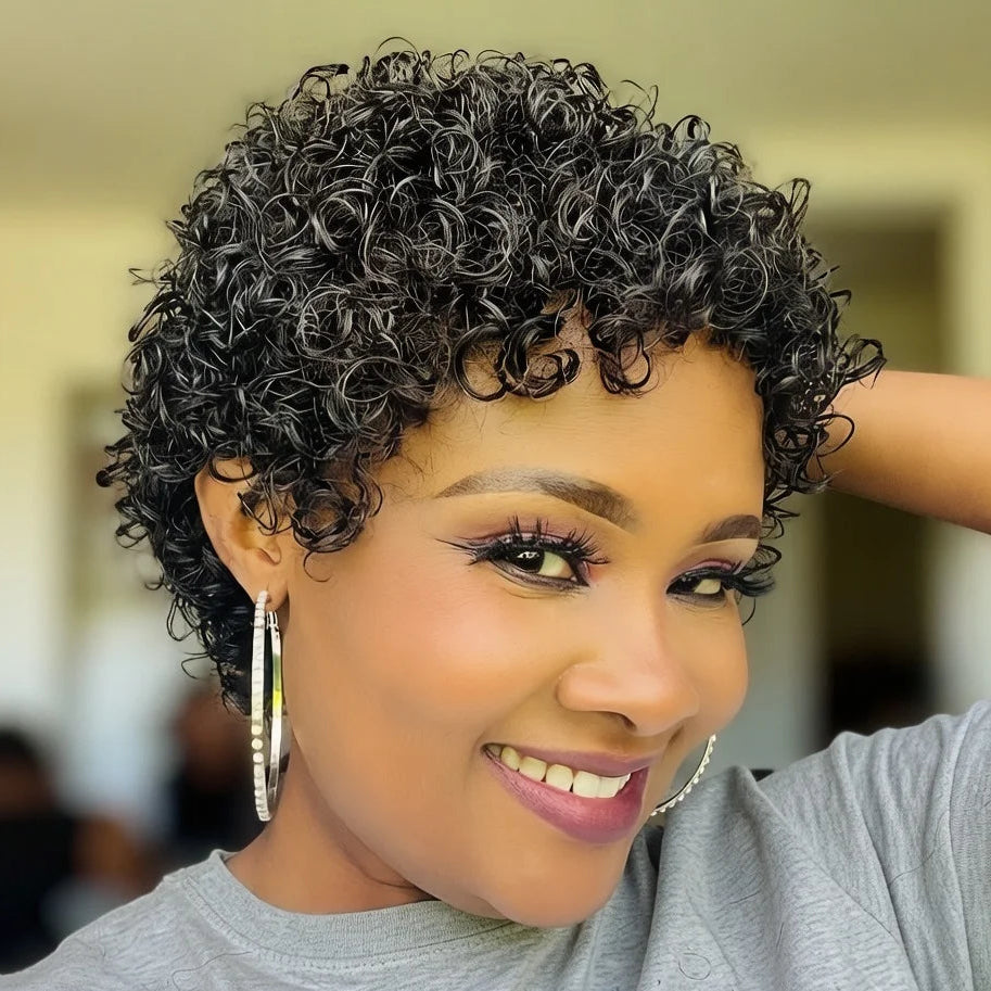 Afro Curly Pixie Wig