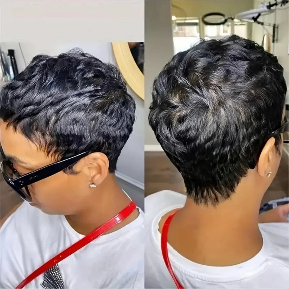 Wavy Pixie Cut Wig