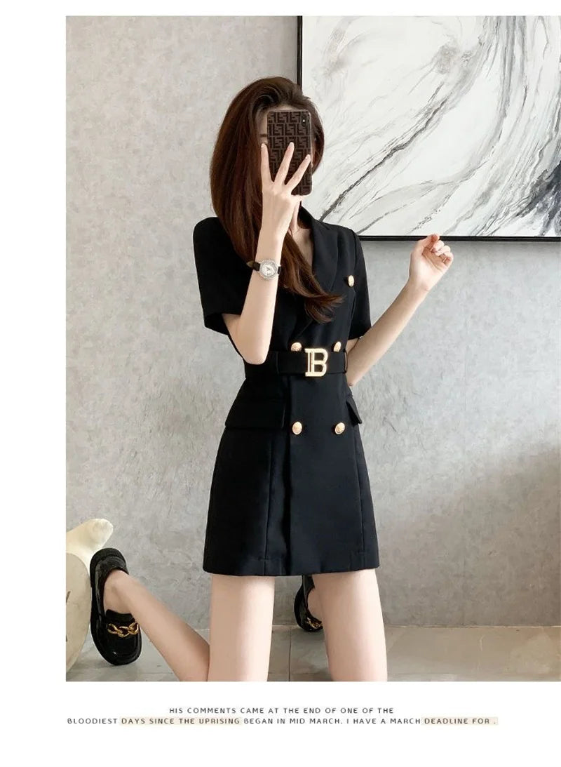 Summer New Fashion Temperament Women's Dress Small Fragrance French High-grade White Dress Summer Niche Design Suit Skirt