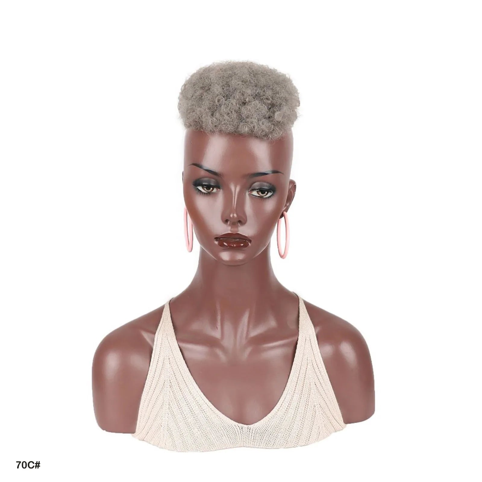 Jeedou Toupet Synthétique Postiche Cheveux Courts Bouclés Clip Sur Perruque Cheveux Afro Femmes Perruque Homme Pour Crâne Chauve Cheveux Clairsemés