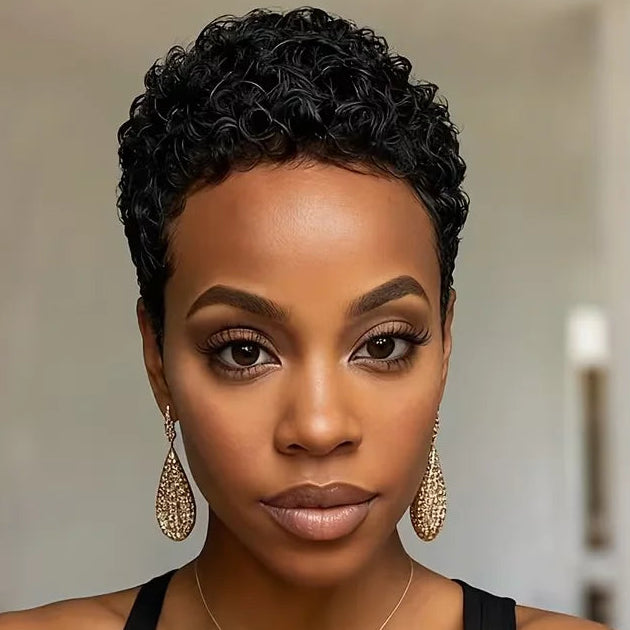 Curly Pixie Wig