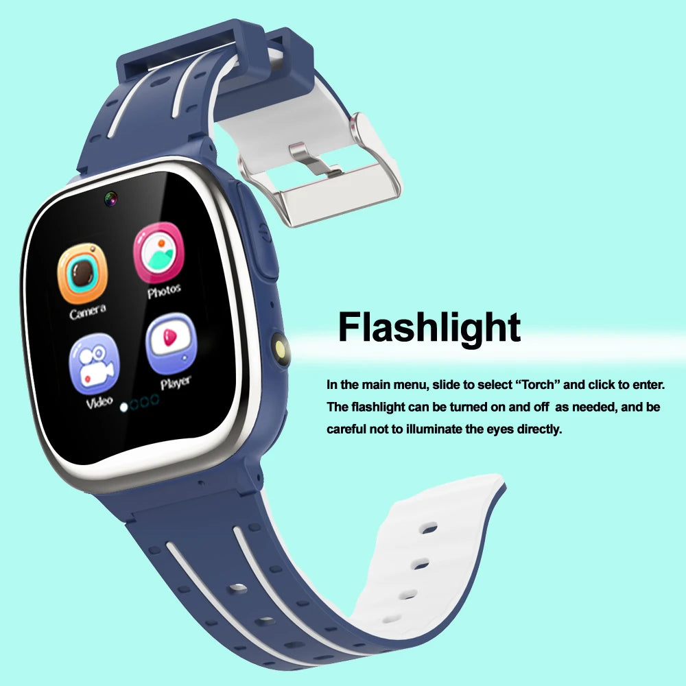 Kids Smart Watch With 26 Game Music MP3 Player Video HD Selfie Camera Calculator Flashlight Recording Pedometer Watch Boys Girls