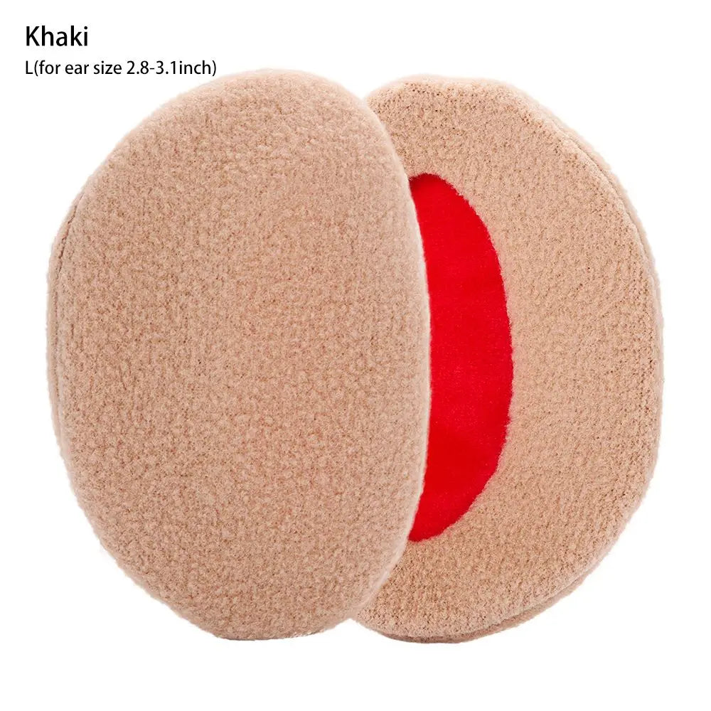 Bandless Ear Muffs Fleece Ear Muffs Thick Winter Windproof Warm Ear Covers Cold Weather Ear Warmer for Men Women