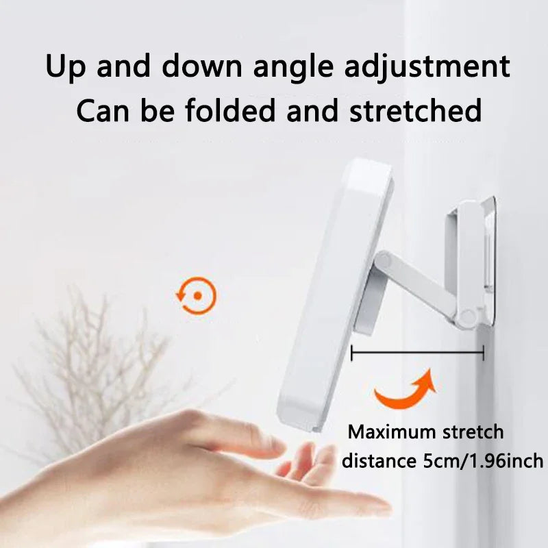 Shower Phone Holder with Speaker - 480 Rotation, Wall Phone Mount for Shower, Waterproof Anti Fog Shower Case for 4-7" Phones