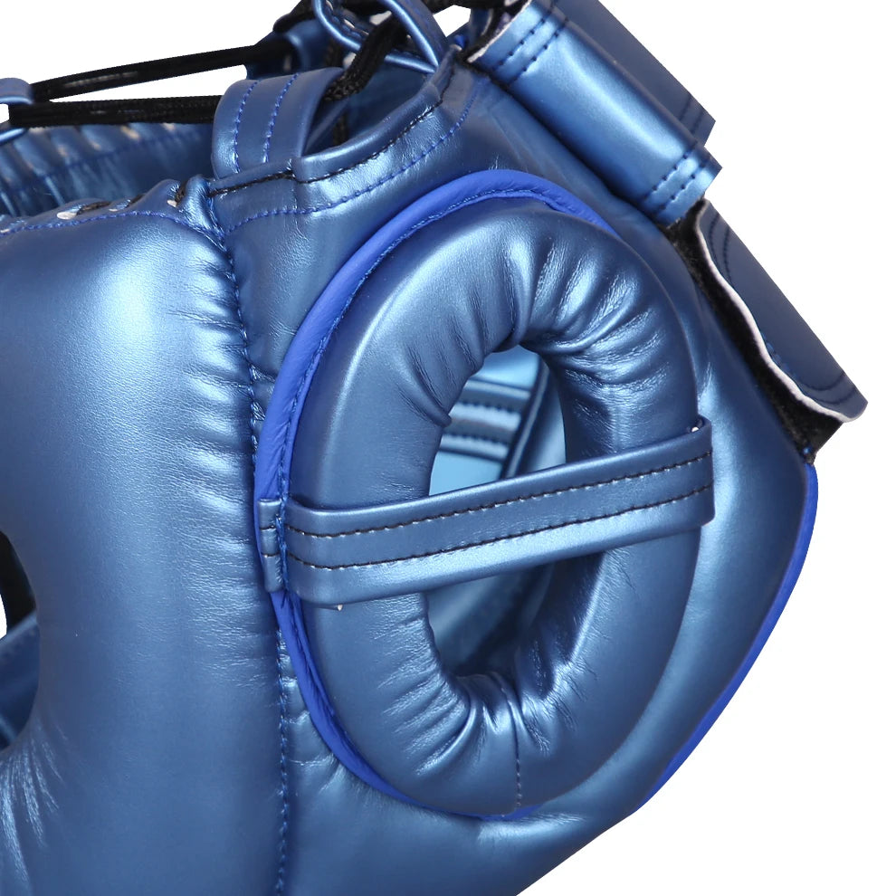 Protección de cabeza para boxeo Equipo de fitness para adultos Casco cerrado aprobado para deportes completo Hombres Mujeres Cascos Sanda Protector de cabeza para niños