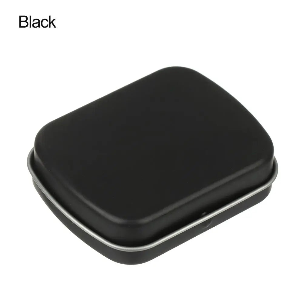 Mini Metal Hinged Tin Box Rectangular Empty Flip Iron Box Candy Tea Container Jewelry Small Storage Case Protable Pill Gift Boxs