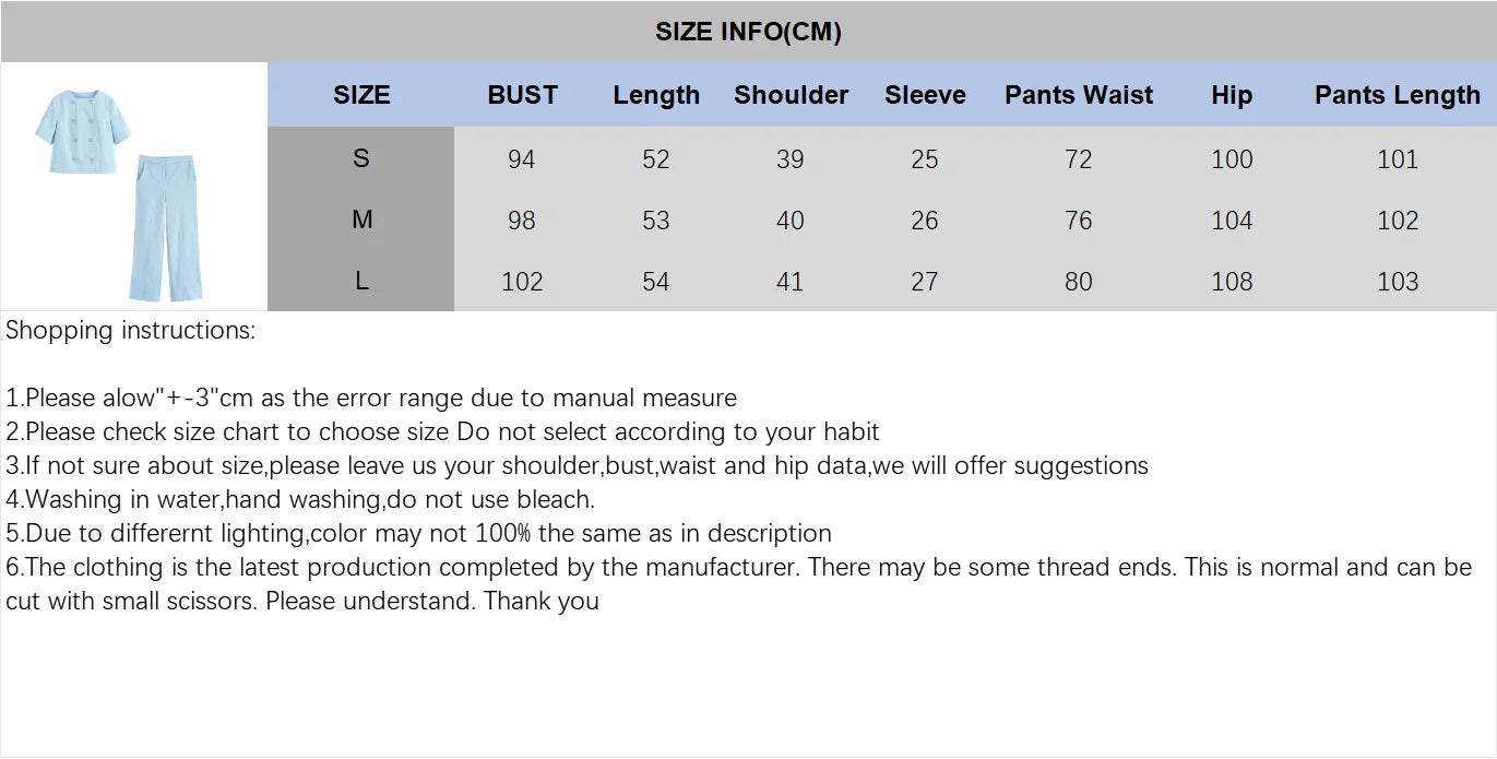HipSeam High Waisted Pants Sets Women Summer Short Sleeve Double Breasted Blazer Pocket Trousers Women Outfit