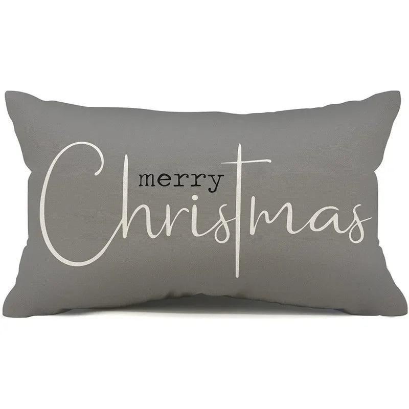 Christmas Linen Pillowcase – Cozy, Festive & Double-Sided Design