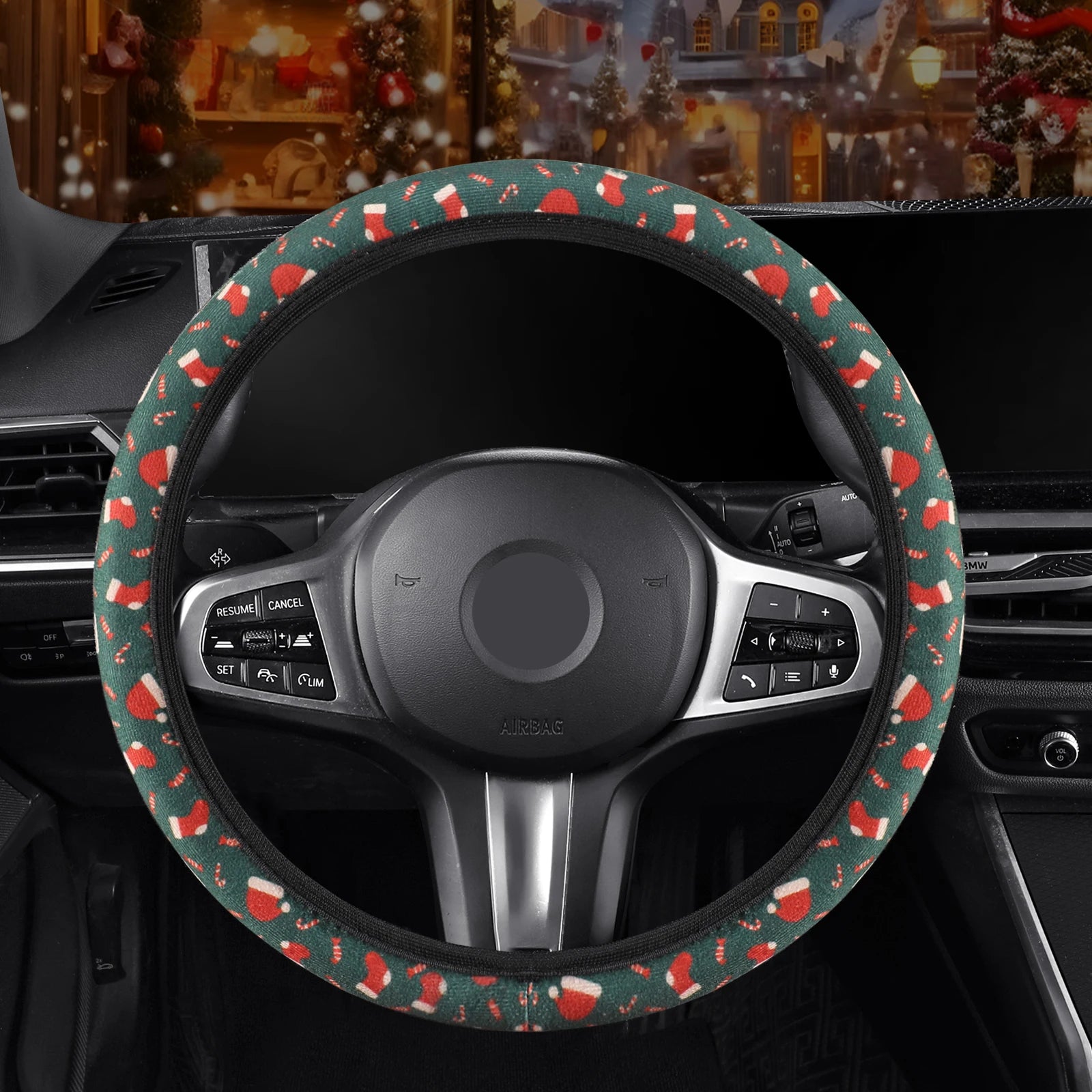 Funda de volante de Navidad