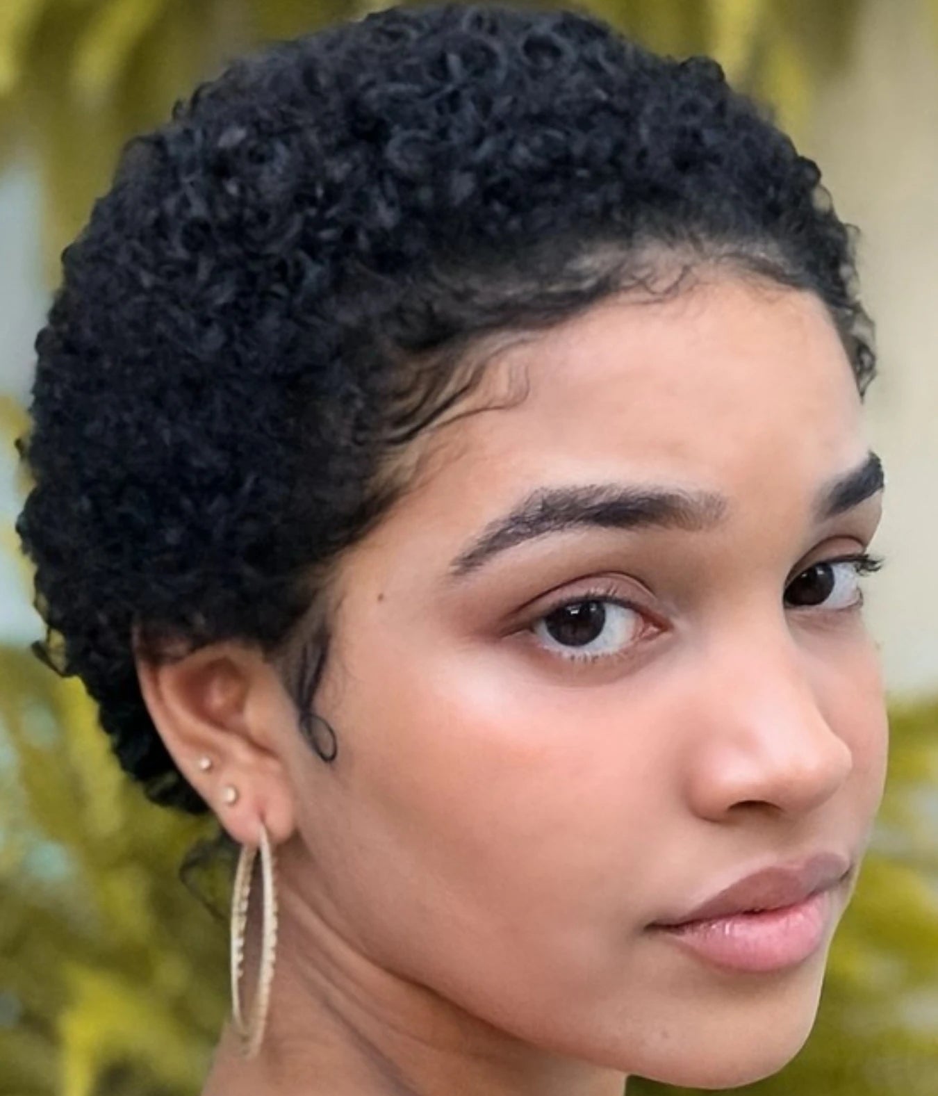 4" Afro Curly Pixie Wig