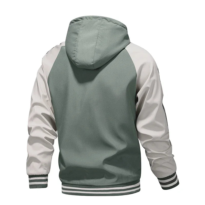 Men's Jacket Autumn Spring Ride High-performance Windbreaker Clothing Motorcycle Jacket Male Motorcycle Coats Windproof Striped