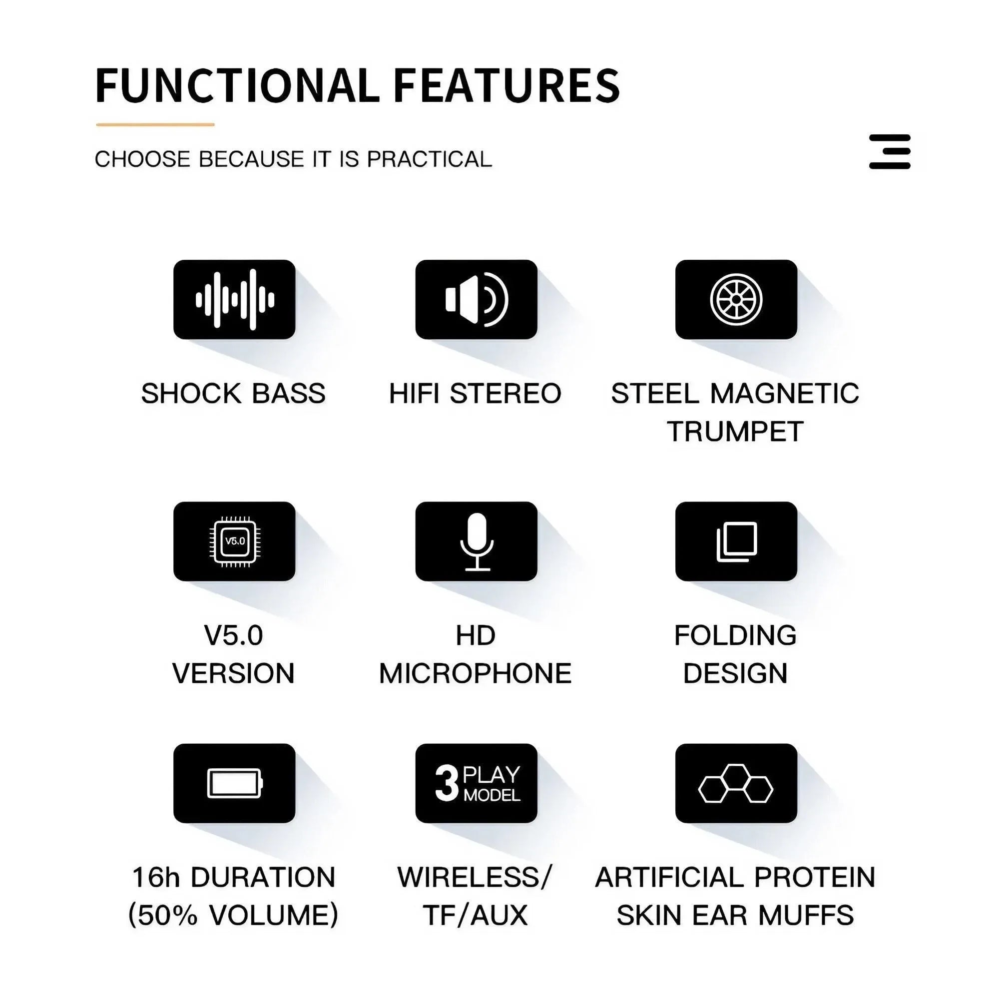 Wireless Gaming Headset with Microphone HiFi Sound Immersive E-Sports Audio for PC Music Enjoyment and Portable Wireless Use