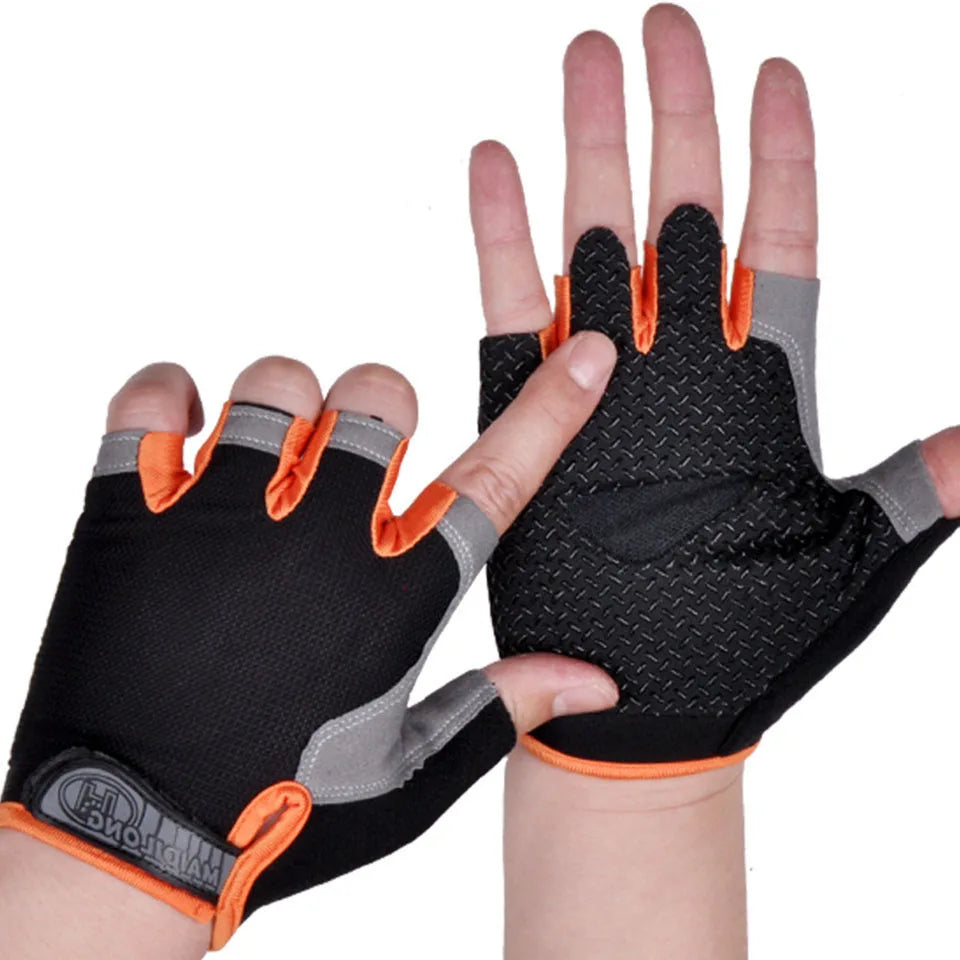 GTUBIKE Half Finger Weightlifting Gloves Cycling Fitness Shock Absorbent Non-slip Sports Climbing Outdoor For Men And Women