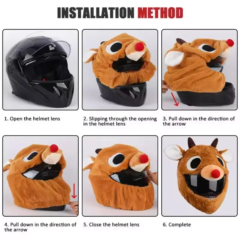 2025 New Motorcycle Helmet Hat Full Helmets Christmas Cap Gift Cover Motorbike Funny Heeds Crazy Case crash Outdoor Personalized