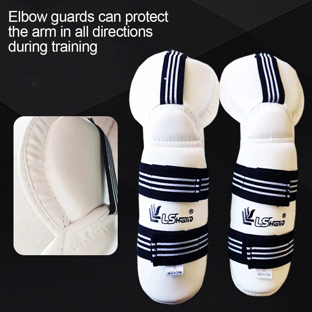 Taekwondo Protective Gear Karate Leg Arm Protection Set Martial Arts Training Thickened Leggings Shin Guard Sports Safety