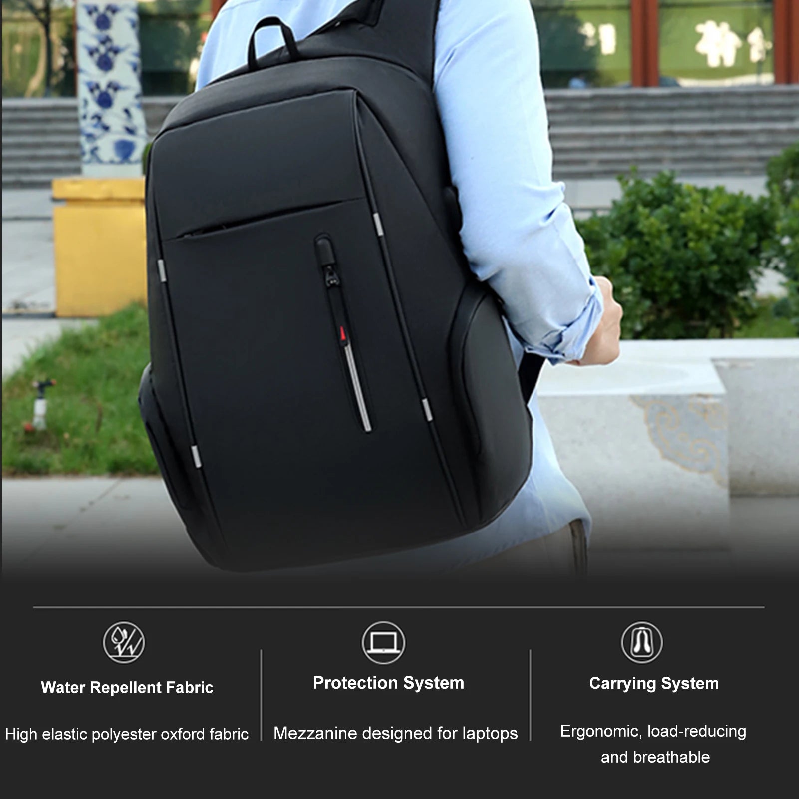 Laptop Backpack For 17 Inch Laptop Bag With USB Port Fashion Waterproof Backpacks One Bag for All Outings, for Men & Women