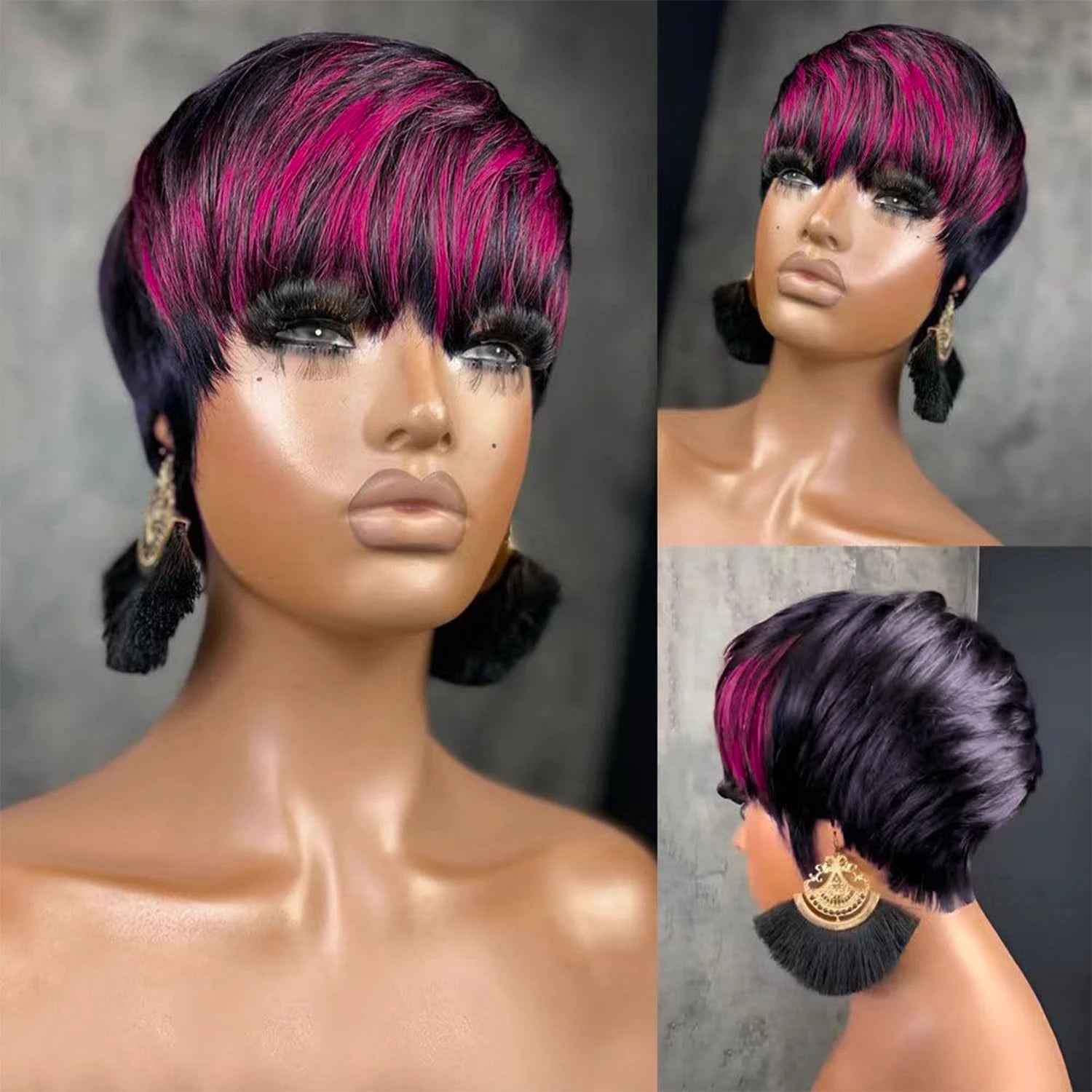 Straight Layered Pixie Wig