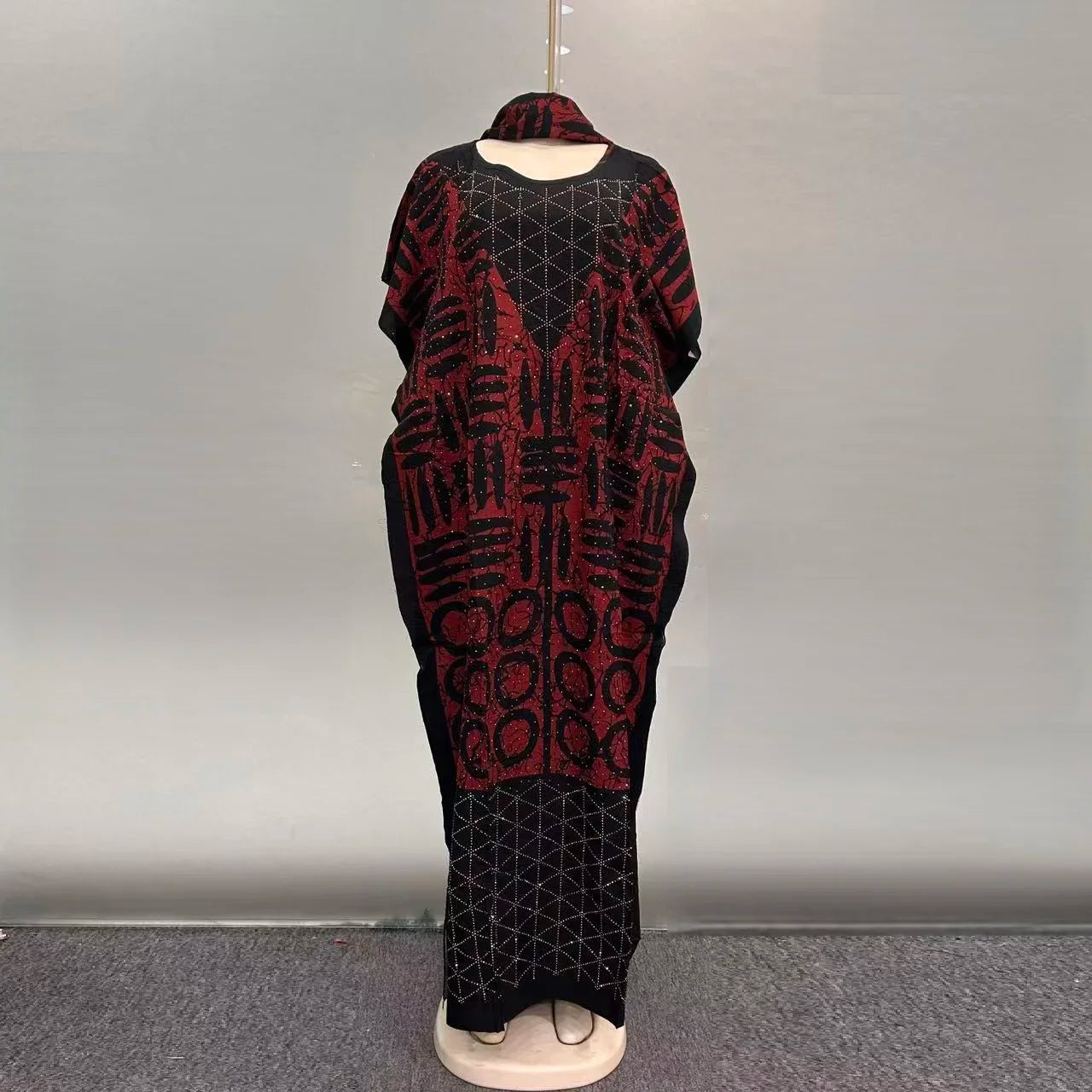 Nuevo Vestido de Algodón Suelto Casual de Verano Transpirable con Estampado Africano de Oriente Medio para Mujer