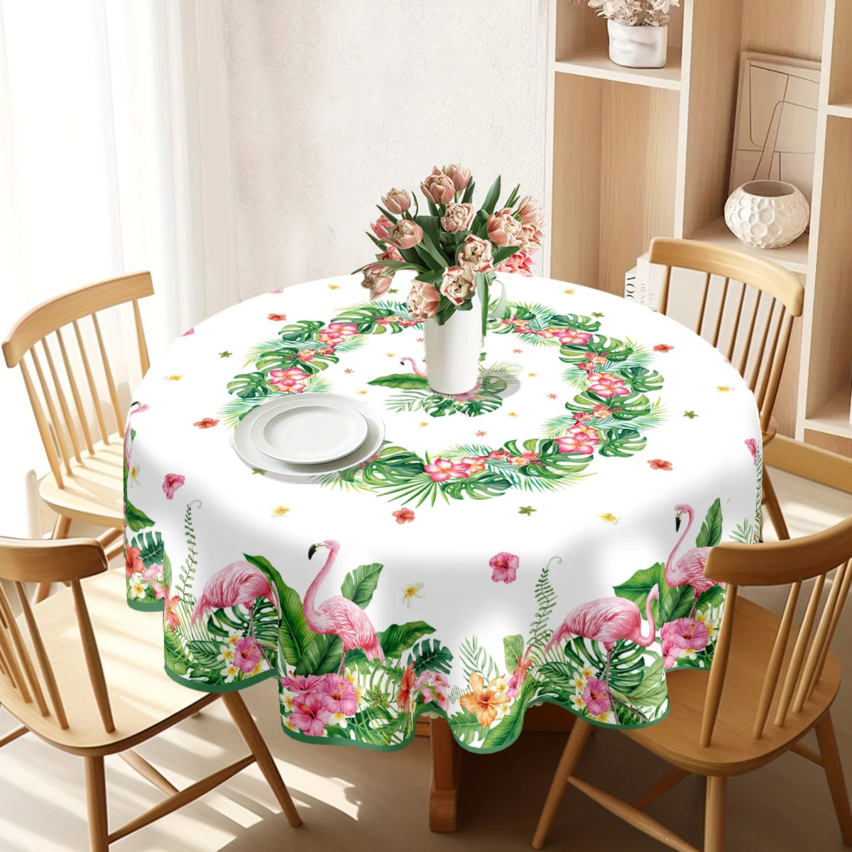 Hawaiian Garland Table Runner Hawaii Luau Tropical Party Decor Kids Favors Tableware ALOHA Summer Beach Birthday Party Supplies