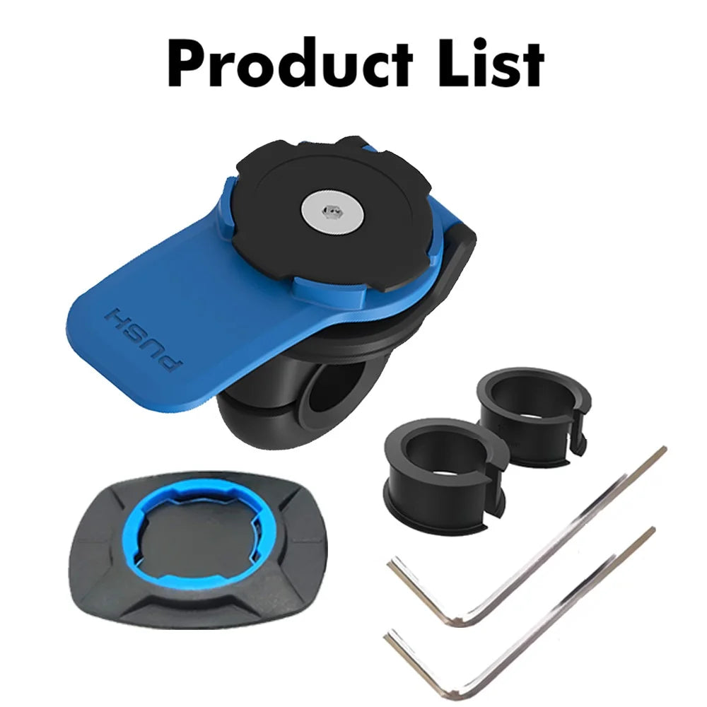 Phone Holder Rearview For Motorcycle Handbar Mirror Mount Support Shock-resistant Bicycle Scooter Bike Security Quick Lock Stand