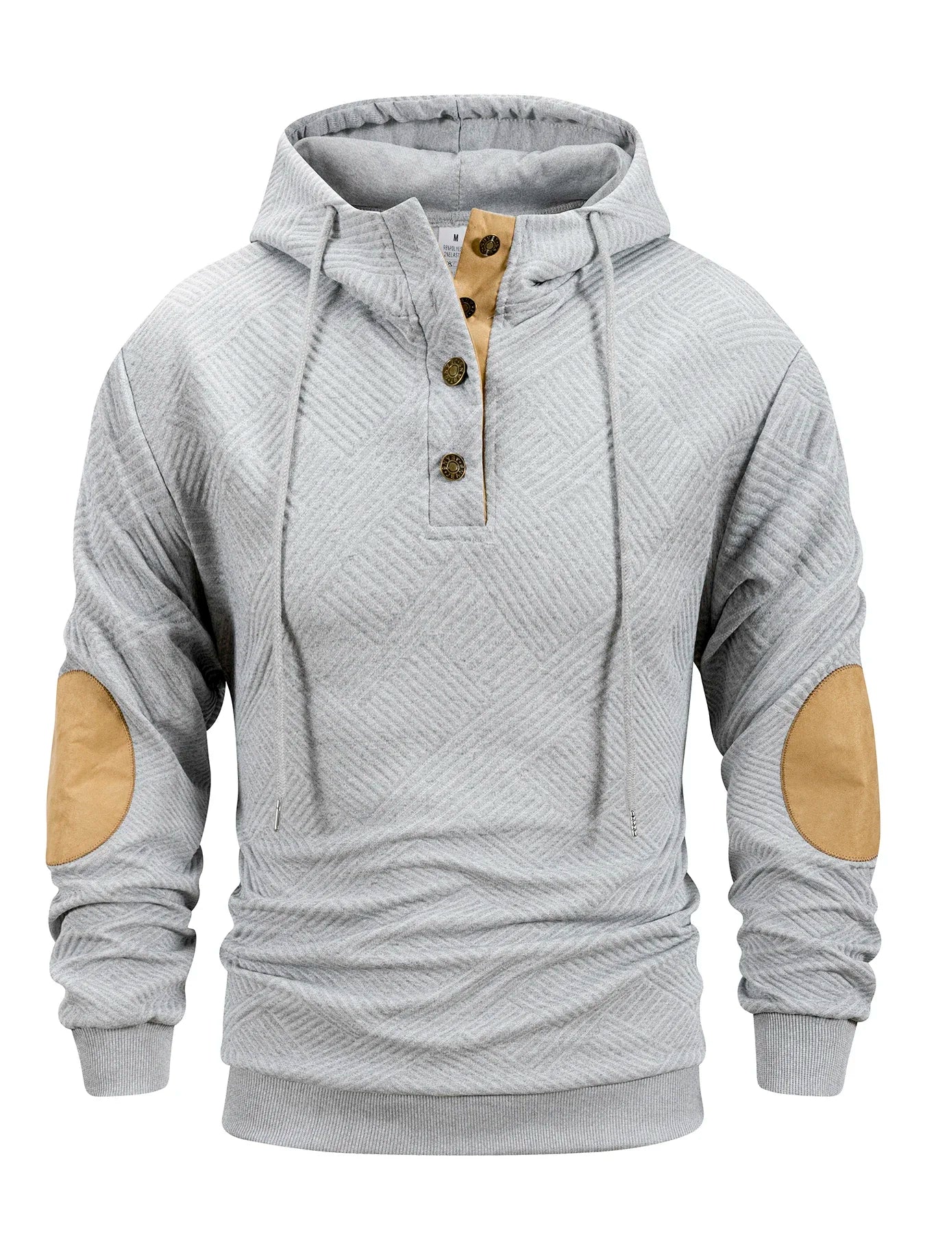 Men's Hooded Sweatshirts Stand Collar Long Sleeve Casual Knitted Hoodies Autumn Winter Casual Pullover Comfortable Streetwear