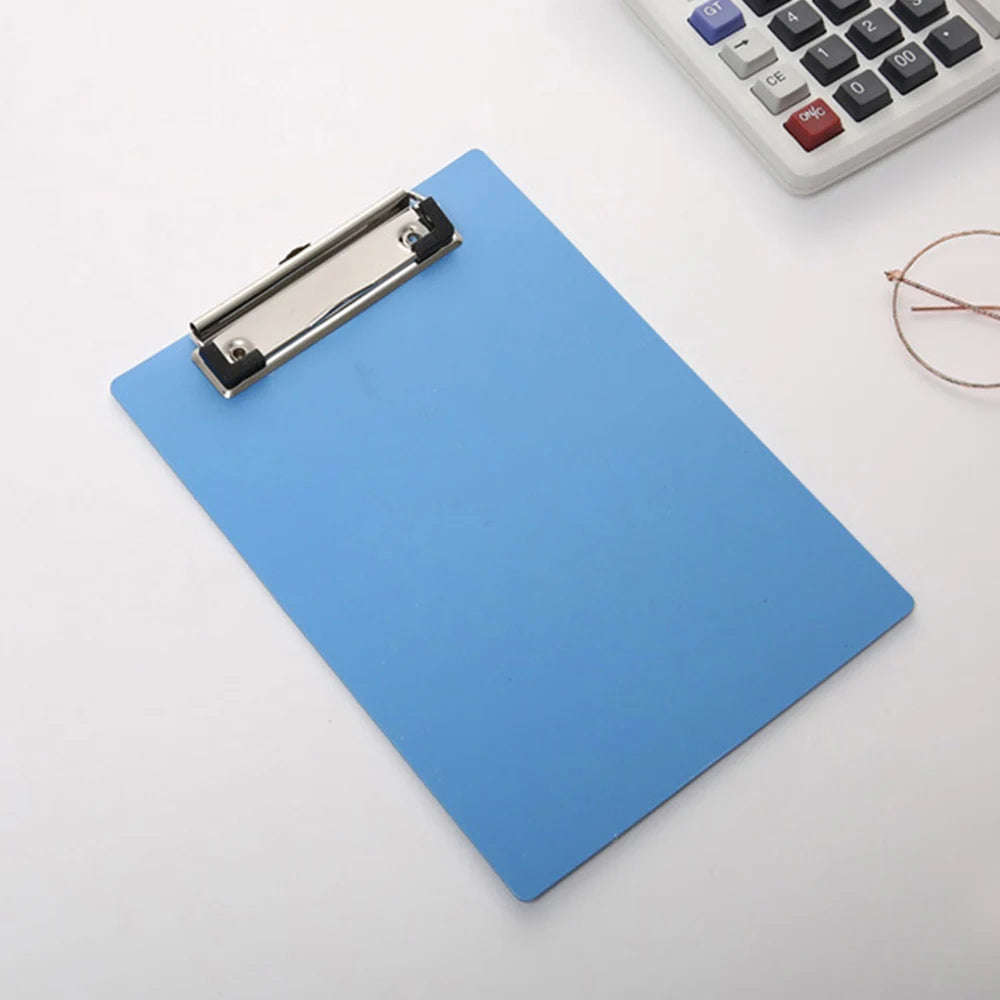 A5 File Holder Clip Document Holder Clipboards Clip Writing Pad Test Paper Clipboard Office School Supply File Folder Stationery