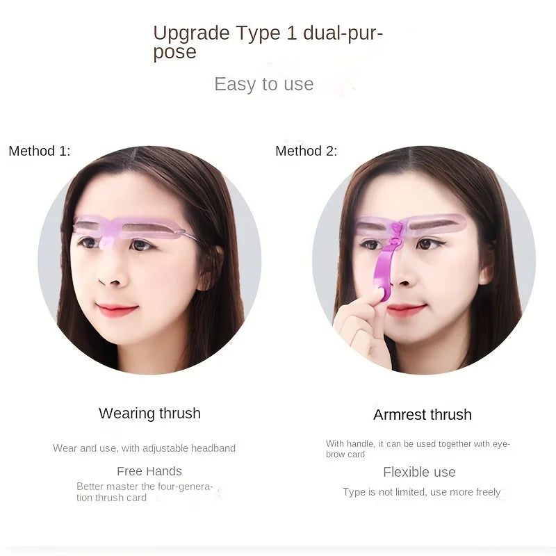 Ensemble de pochoirs pour sourcils 3D (8 pièces)