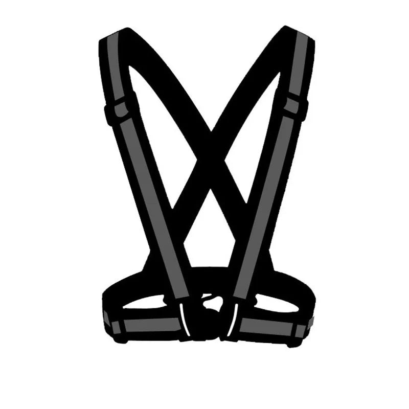 Reflective Traffic Labor Protection Construction Strap Night Running Sports Cycling Reflective Clothing Elastic Vest Fluorescent