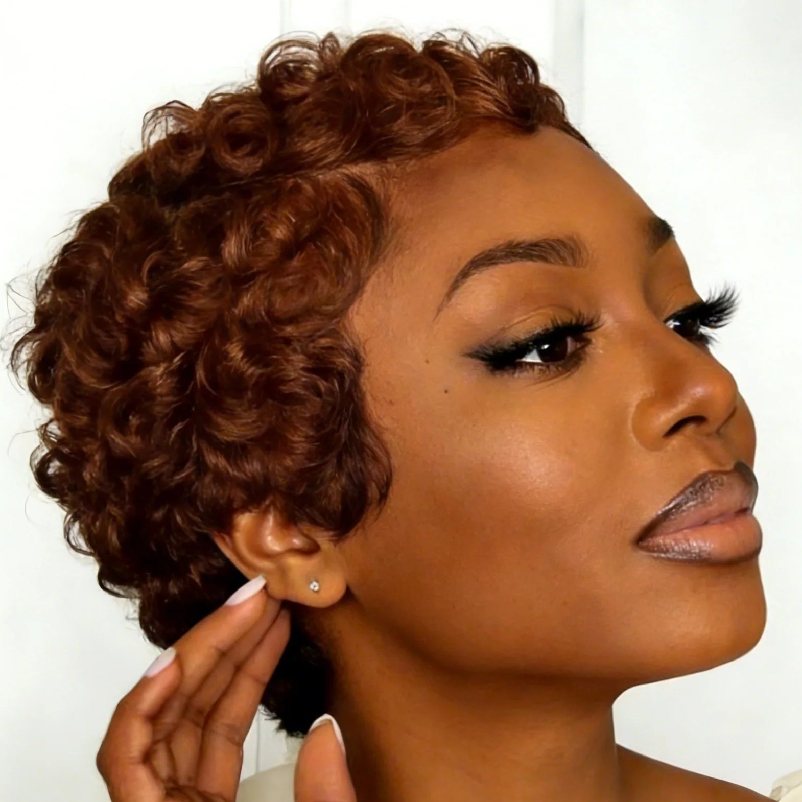 Curly Pixie Human Hair Wig