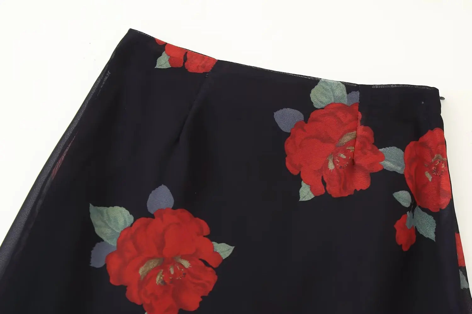 Women's Summer Skirt Sexy Two Piece Set Fashion Flower Print Holiday Party Suspender Top High Waist Slim Midi Skirt
