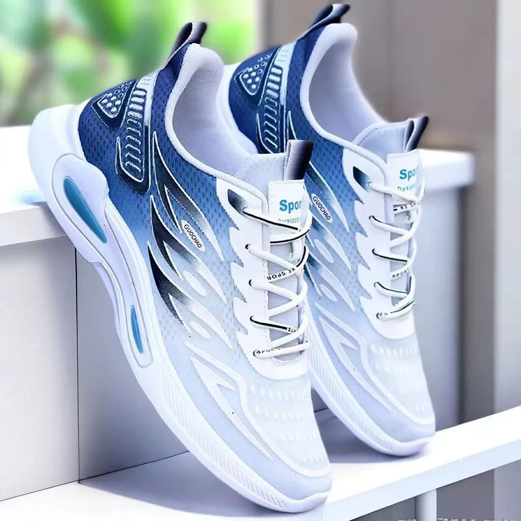 Men's Shoes New Fashion and Trendy Mesh Sports and Casual Shoes Student Soft Sole Comfortable Fashion Men's Running Shoes