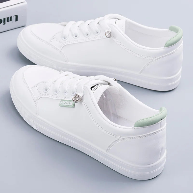Running Skateboard Women Sneakers Flat White Casual Sports Shoes Tennis Moccasins Loafers Campus Mesh Breathable Stylish
