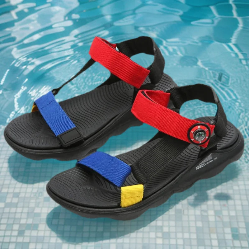 Kids Sandals Shoes For Boys Girls Breathable Non-slip Outdoor Casual Sport Running Student Sneakers Walking Slippers