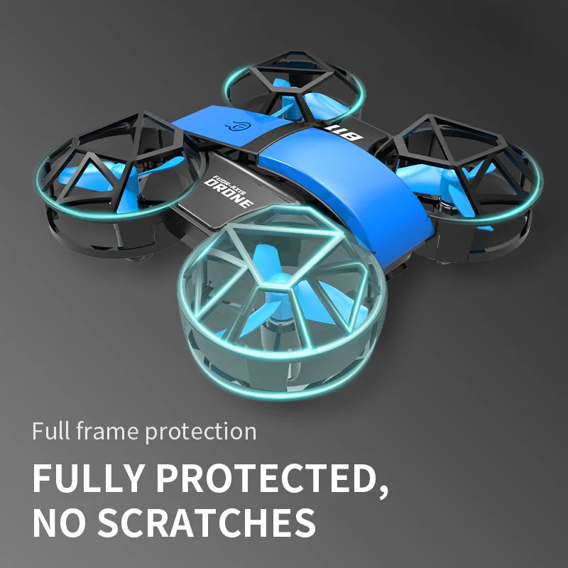 Dowellin D12 Drone Mini Aeronave de Control Remoto Nuevo Juguete para Niños Cámara Dual HD Altura Fija RC Quadcopter Regalos para Principiantes