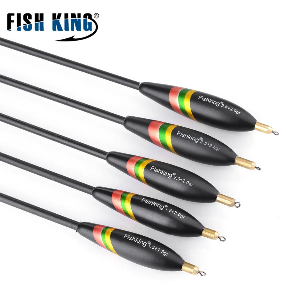 5 accesorios de pesca al aire libre para flotador de pesca con plomo, gran flotabilidad y cola engrosada