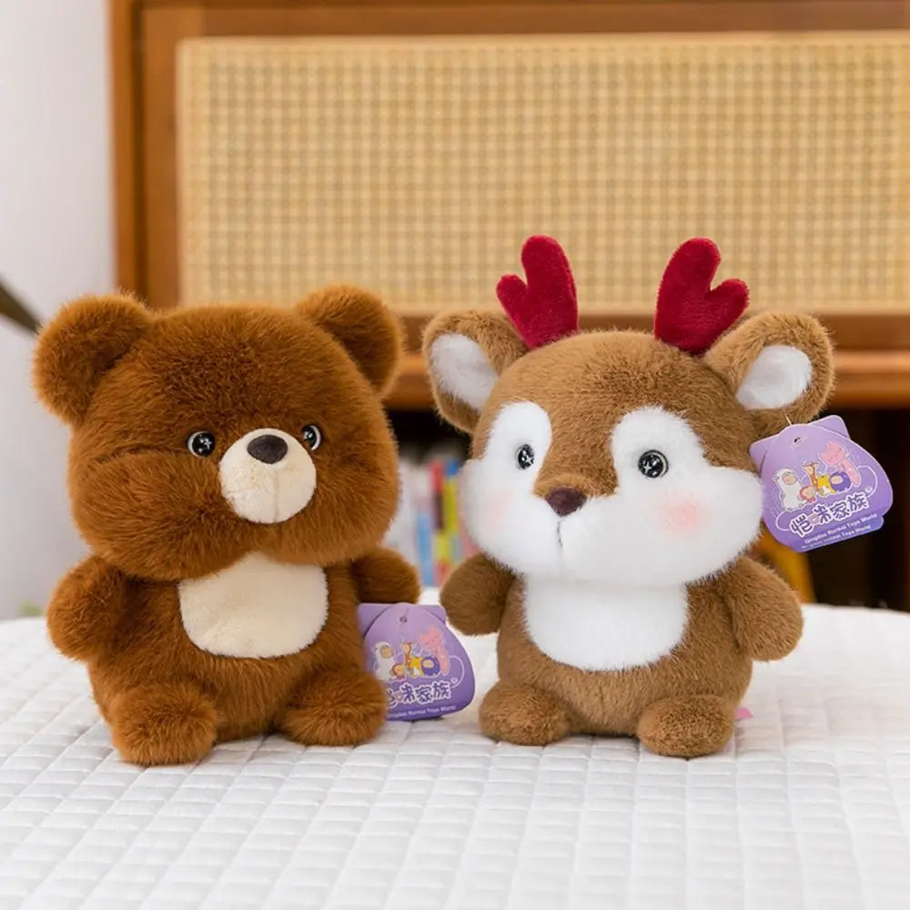 Cute 16cm Plush Companion Doll Fashion Stuffed Animal Pillow Super Soft Plush Bear Elephant Animal Plush Toy Sleeping Gift