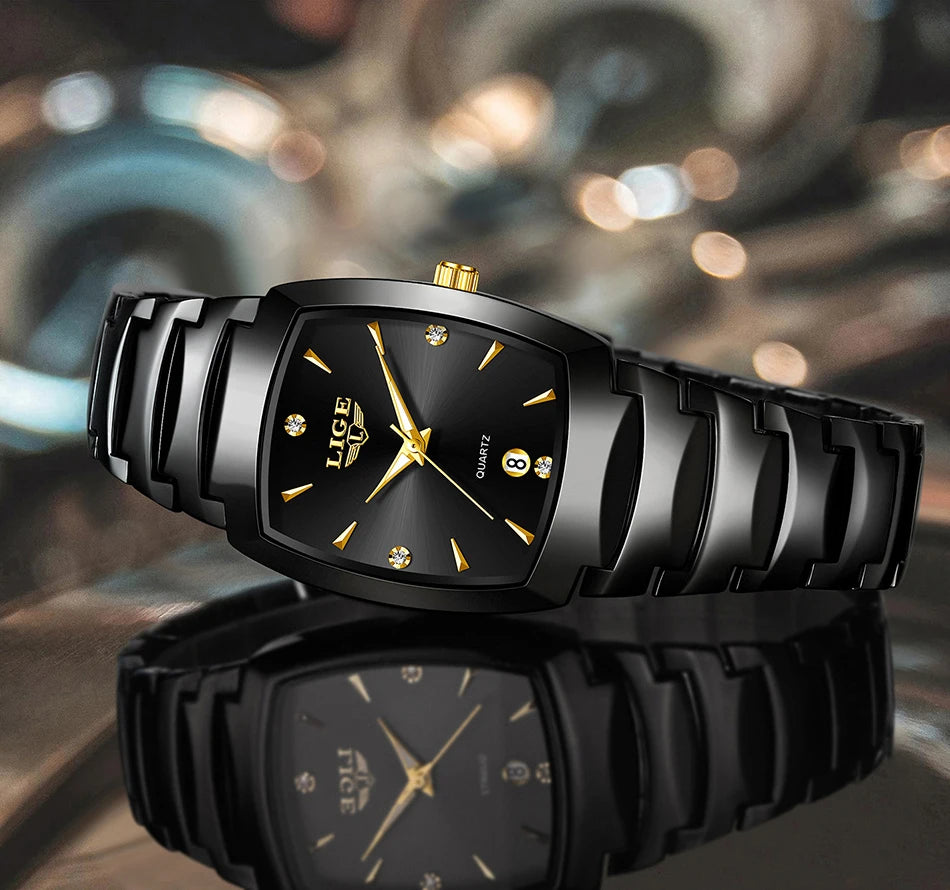 LIGE NEW Women Watches Business Luxury Ladies Fashion Quartz Watch Simple Stainless Steel Clock Watch for Women Relogio Feminino