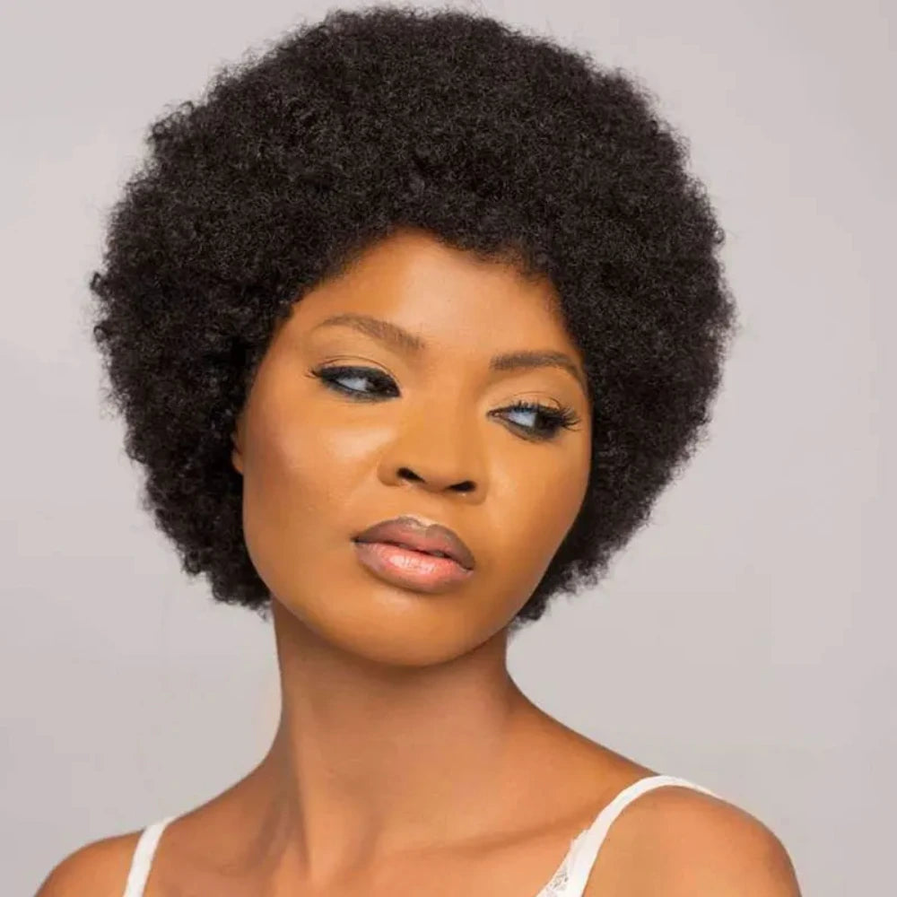 Afro Kinky Curly Pixie Wig