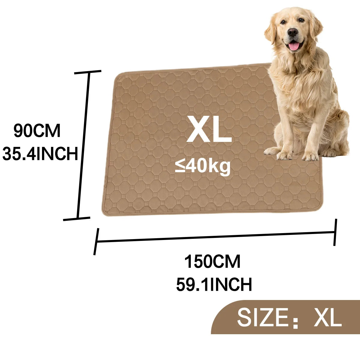 Coussinets absorbants pour urine de chien, réutilisables, imperméables, antidérapants, pour siège auto, accessoires d'entraînement pour animaux de compagnie.