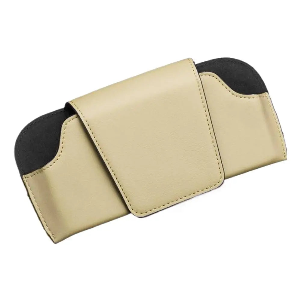 Multifunction Car Sunglasses Holder Pen, glasses holder, ticket holder, file holder Auto Sun Visor Glasses Case Ticket Storage